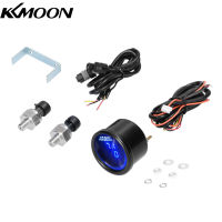 KKmoon เกจวัดความดันอากาศหน้าจอคู่0-220PSI,เกจวัดระบบกันสะเทือนดิจิทัล LED พร้อมเซ็นเซอร์1/8NPT จำนวน2ชิ้น