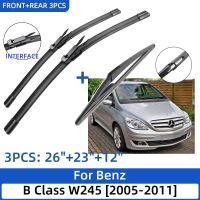 For Benz B Class W245 2005-2011 26"+23"+12" Front Rear Wiper Blades Windshield Windscreen Window Cutter Accessories 2010 2011 Electrical Trade Tools