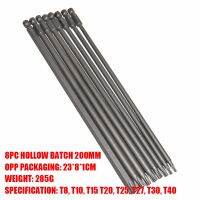 8 buah 200mm sekrup silang Hexagon Torx obeng udara baja berongga standar 1/4 pegangan heksagonal mata obeng listrik