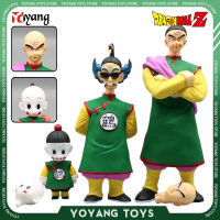 Anime FIGURE Tien Shinhan Double headed Action Figurine chiaotzu 2รูปปั้น Crane immortal Stand ของเล่นตุ๊กตา