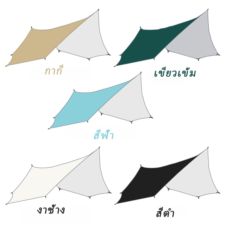 top-lander-cod-ขนาดใหญ่ฟลายชีท5-1x5-1m-แปดเหลี่ยมกันสาดขนาดใหญ่กันสาดแคมป์ปิ้ง-หลังคาศาลาสวน-fly-sheet-สำหรับ-6-ถึง-8-คน