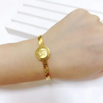 Dubai Filigree 18K Gold Bracelet – Adjustable Luxury – Holiiidayy