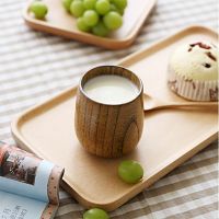 Japanese Japanese wind cup childrens wooden cup mini small cup casual cup cup tea cup big belly cup wooden cup