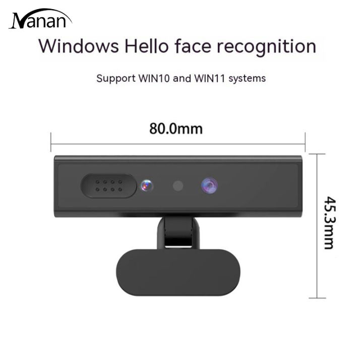เว็บแคมจดจำใบหน้า-windows-สวัสดีปลดล็อคกล้องการสนทนาทางวิดีโอ1080p-เข้ากันได้สำหรับคอมพิวเตอร์-win10-win11