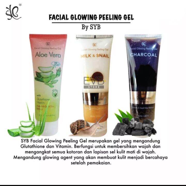 READY ! SYB FACIAL PEELING GEL MASK milk&snail aloevera charcoal
