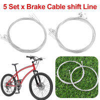 5ชุด MTB Road Bike สายเบรค Shift Line Set Double Ended Design MTB Road Bike เบรค Shift Cable Housing Group ชุดอุปกรณ์เสริม