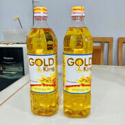 Set 2 Dầu Ăn Gold King Thực Vật Olein Cọ , Date Mới 4 2025 - 1 Chai - 900Ml