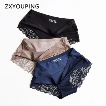 Yingbao 1pcs M-4XL 40-110kg Panty for Women Ice Silk Ladies Panties  Seamless Mid Waist Soft Breathable Underwear Brief Plus Size M L XL XXL 3XL  4XL