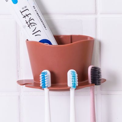 ที่วางแปรงสีฟัน ที่ใส่แปรงฟัน เก็บยาสีฟัน แบบติดผนัง   YSJ980