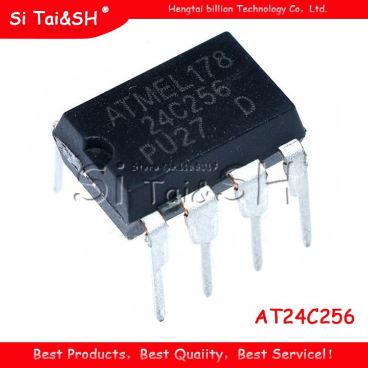 10pcs/lot AT24C256 24C256 AT24C256N 2-Wire Serial EEPROMs IC DIP-8