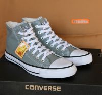 Converse All Star (Classic) ox -Gray Free box !!! รุ่นฮิต สีgmk หุ้มข้อ รองเท้าผ้าใบ คอนเวิร์ส ฟรีกล่อง!!!