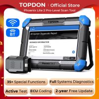 TOPDON Phoenix Lite 2 Wireless Automotive Diagnostic Scan Tool Bi-Directional Control ECU Coding Full Systems Diagnostic Scanner