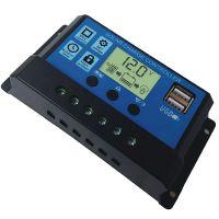 Charge Controller 24V10A Battery Charger Battery Charger Controller HD Display Controller USB Output