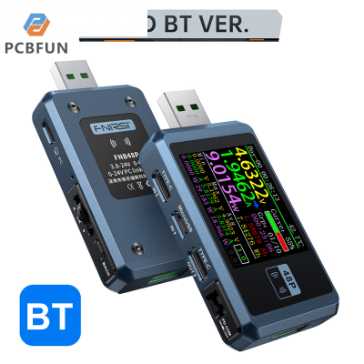 pcbfun เครื่องทดสอบไฟฟ้า USB USB เมตรมิเตอร์วัดกระแสไฟ USB และเครื่องทดสอบกระแสไฟฟ้าแอลซีดีมัลติมิเตอร์แอมมิเตอร์โวลต์มิเตอร์