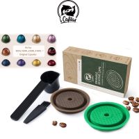 【YF】 Icafilas-Reutilizáveis Café Cápsula Tampas Vertuoline Pod Refill Food PP Cafe Capa Vertuo Próximo Cápsulas Cap Nepresso