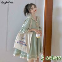 fgjre335 ขายดีที่สุด - / แขนลุกเป็นไฟสั้นชุดผู้หญิงเซเลอร์คอโบว์ Kawaii A-Line ลูกไม้ขึ้นจีบลายหลวมฮาราจูกุนักเรียนฤดูร้อนกระโหลกใหม่