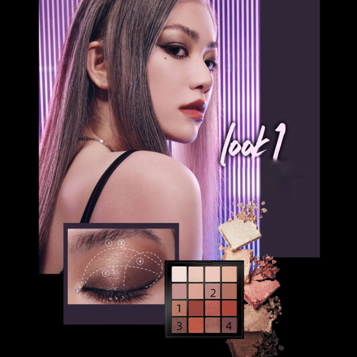 จัดส่งทันที-nyx-eyeshadow-palette-16-color-อายแชโดว์-เครื่องสำอาง-พาเลทอายแชโดว์-สีเอิร์-ธ-อายแชโดว์ไฮกลอส