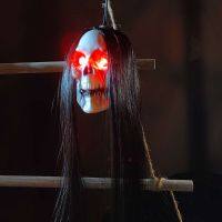 【HOT】✽ 1pc Hanging with Hair Glowing Eyes Terror Props 2023