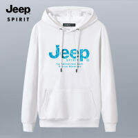 JEEP SPIRIT เสื้อกันหนาวผู้ชายขนาดใหญ่ใหม่ Unisex Hooded เสื้อกันหนาวหลวม Cotton Sports SweaterTH