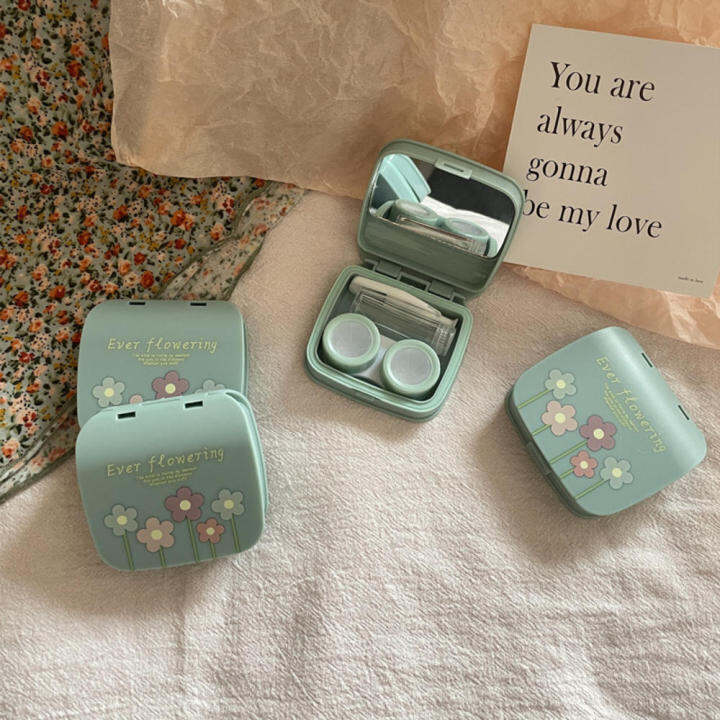 minimalistic-contact-lens-holder-with-pocket-size-small-flower-design-contact-lens-box-compact-contact-lens-case-floral-pattern-contact-lens-holder-pocket-sized-eyeglass-case