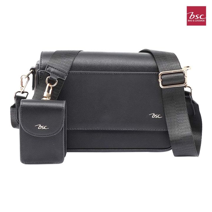 bsc-bag-amp-luggage-กระเป๋าสะพาย-cross-body-รุ่น-iris-สีดำ