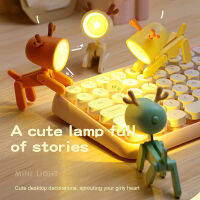 6 Pack Kawaii Mini Led Desk Lamp Cute Book Night Light for Bedroom Decor Study Office Reading Eye Protection Small Table Lamp