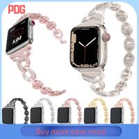 PDG 38/40/41มม. สายนาฬิกานาฬิกา จิตจิตจิต สำหรับ iWatch Series สายรัดข้อมือไข่มุกวิบวับ หรูหราสุดหรู สายโลหะเพชรวิบวับ สำหรับ นาฬิกาแอปเปิ้ลวอช สำหรับผู้หญิง