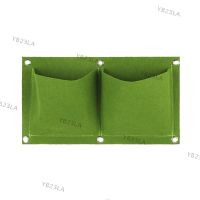 2 Pockets Wall Hanging Planting Gardening Flowers Plant Grow Pot Planter Vegetables Green Bags Home Decoration ToolsYB23TH