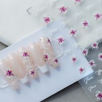 [COD] TENSOR New Manicure Sticker Thin Transparent Back Adhesive TS-1627 Hundred Flowers