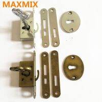 MAXMIX 1PCS Classical lock Restore ancient ways small l Box lock Antique furniture counter Drawer ock With key