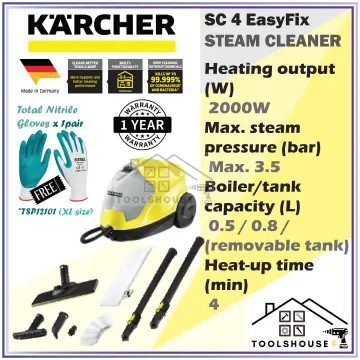 Karcher Sc4 Steam Cleaner-Easyfix (2000W/3.5 Bar)