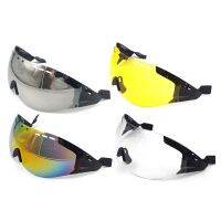 HOT★แผนที่จักรยานหมวกกันน็อกเลนส์ขี่จักรยาน Aero หมวกกันน็อค Sun-Visor Goggles จักรยานอุปกรณ์เสริม-เงินสีเหลือง Multicolor โปร่งใส