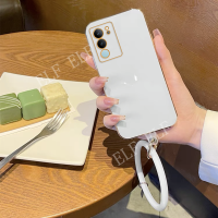 เคสโทรศัพท์ VIVO V29 5G VIVOV29พร้อมชุบกำไลข้อมือกลมเคสซิลิโคนนิ่ม Vivo V29ฝาครอบกันกระแทก5G