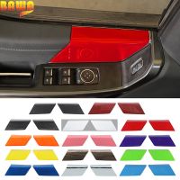 ▪◘✻ BAWA Front Door Inner Panel Trim Protective Covers Stickers for Ford F150 2021UP Car Interior ABS Decorate Accessories