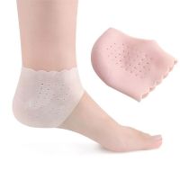 Silicone Feet Care Sock Moisturizing Gel Heel Thin Socks with Hole Cracked Foot Skin Care Protectors Heel Insert Shoe Cushion