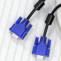 New 1.5M 1.8M Male To Male 3 6 VGA Line High-Definition Computer Projector Monitor Video Cable with Magnetic Ring