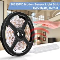 5M PIR Motion Sensor LED Strip Light 5V Battery Powered Led Tape Under Cabinet Lamp Ribbon Diode Light TV Backlight Lights LED Strip Lighting