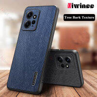 NIWINEE เคสโทรศัพท์ผิวเปลือกไม้สำหรับ Xiaomi Redmi Note 12 4G ทนทานกันตกปลอกซิลิโคนรวมทุกอย่างฝาครอบกล้องปกป้อง SD01-1กรอบด้านหลัง