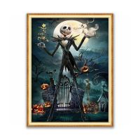 Tim Burton DIY Cross Stitch 11CT เย็บปักถักร้อยชุดเย็บปักถักร้อยชุดหัตถกรรมพิมพ์ผ้าใบผ้าฝ้ายตกแต่งบ้านขายส่ง