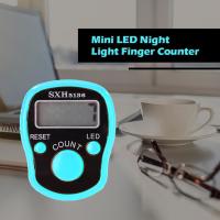 〔Questionno〕PlasticจอแสดงผลLCD Finger Counter LED Luminousเครื่องนับจำนวน (คลังสินค้าพร้อม)