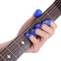 12 Pcs Thin Medium Celluloid Guitar Thumb Picks Finger Picks Plectrum Band Guitar Practice Playing Finger Cover kit For Beginner Guitar Bass Accessori