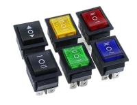 KCD4 1PCS black Rocker Switch Power Switch ON OFF ON 3 Position 6 Pins No lights 16A 250VAC/ 20A 125VAC