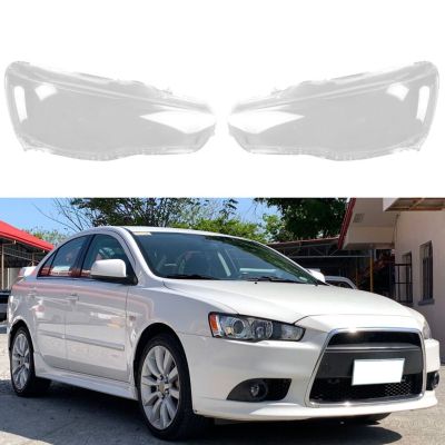 ฝาครอบเลนส์ใสโป๊ะโคมไฟไฟหน้าซ้ายรถยนต์สำหรับ Mitsubishi Lancer EX 2010-2016