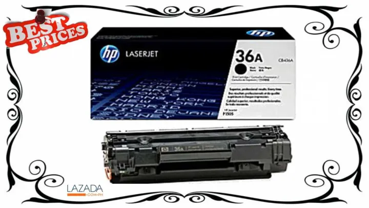 HP 36A CB436A Original Laser Jet Toner Cartridge (Black) | Lazada PH