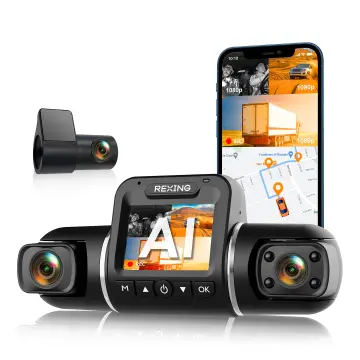 Rexing V33 3 Channel Dashcam w/ Front, Cabin and Rear Camera Bby-v33