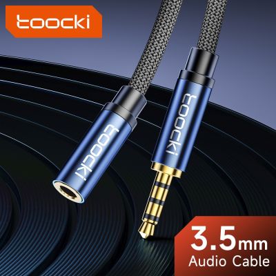 Toocki 3.5mm Aux Cable Jack Audio Extension Cable Support Microphone for HuaWei Xiaomi Redmi PC Headphones Male to Female Cable