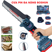 Máy Cưa Xích Dùng Pin BOSHUN - Pin 21v, Lưỡi Cắt Sắc Bén, Không Chổi Than