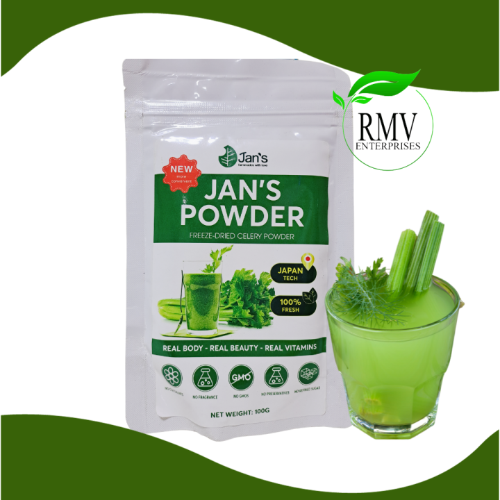 Jans Celery Powder Juice Detox Loss Body Purifies Provides 100 Pure