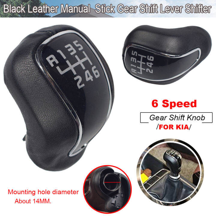 Kereta Gear Shift Knob 6 Speed Manual Lever Stick Shifter untuk Hyundai