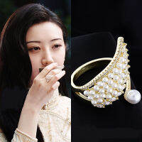 T-B High-End ไข่มุกหรูหราสตรีบุคลิกภาพอเนกประสงค์เปิดแหวนนิ้ว